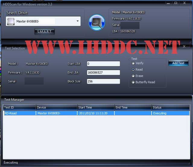 برنامه تست هارد HDDScan دانلود نرم افزار بدسکتورگیری